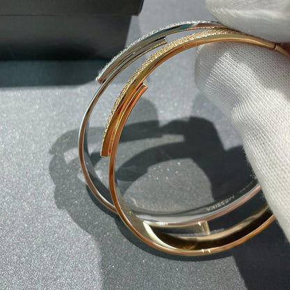 [Eternal jewelry]Move Noa Rose Gold Pavé Diamond Bangle Bracelet