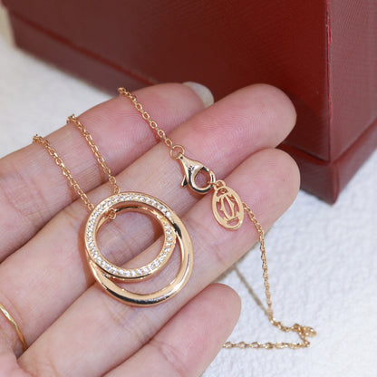 ¡®Eternal Jewelry¡¯Double Circle Pendant Necklace