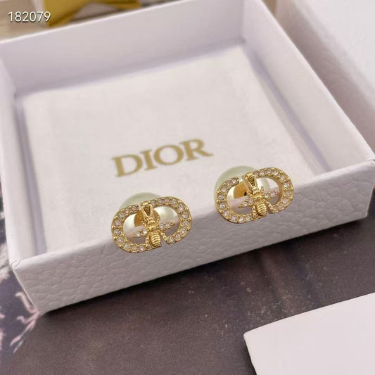 [Eternal Jewelry]CD Honeycomb Pearl Stud Earrings