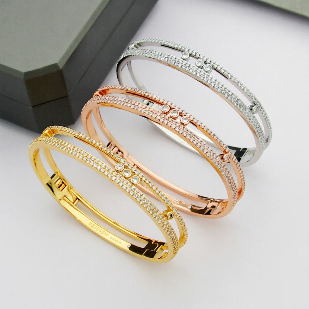 [Eternal jewelry]Move Romane pavé bangle