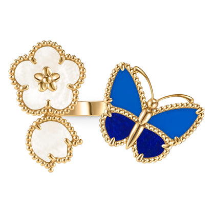 [Eternal jewelry]LUCKY SPRING BUTTERFLY OPEN-FACE RINGS