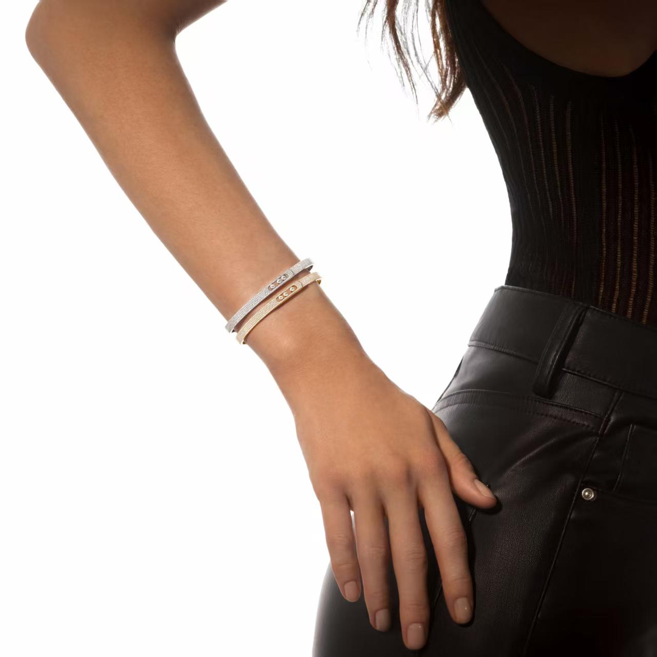 [Eternal jewelry]Move Noa Full Pavé Diamond Bangle Bracelet