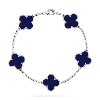 [Eternal Jewelry]CLOVER 5 MOTIF LAPIS LAZULI BRACELET COLLECTION