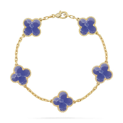 [Eternal Jewelry]CLOVER 5 MOTIF BLUE VEINS BRACELET COLLECTION