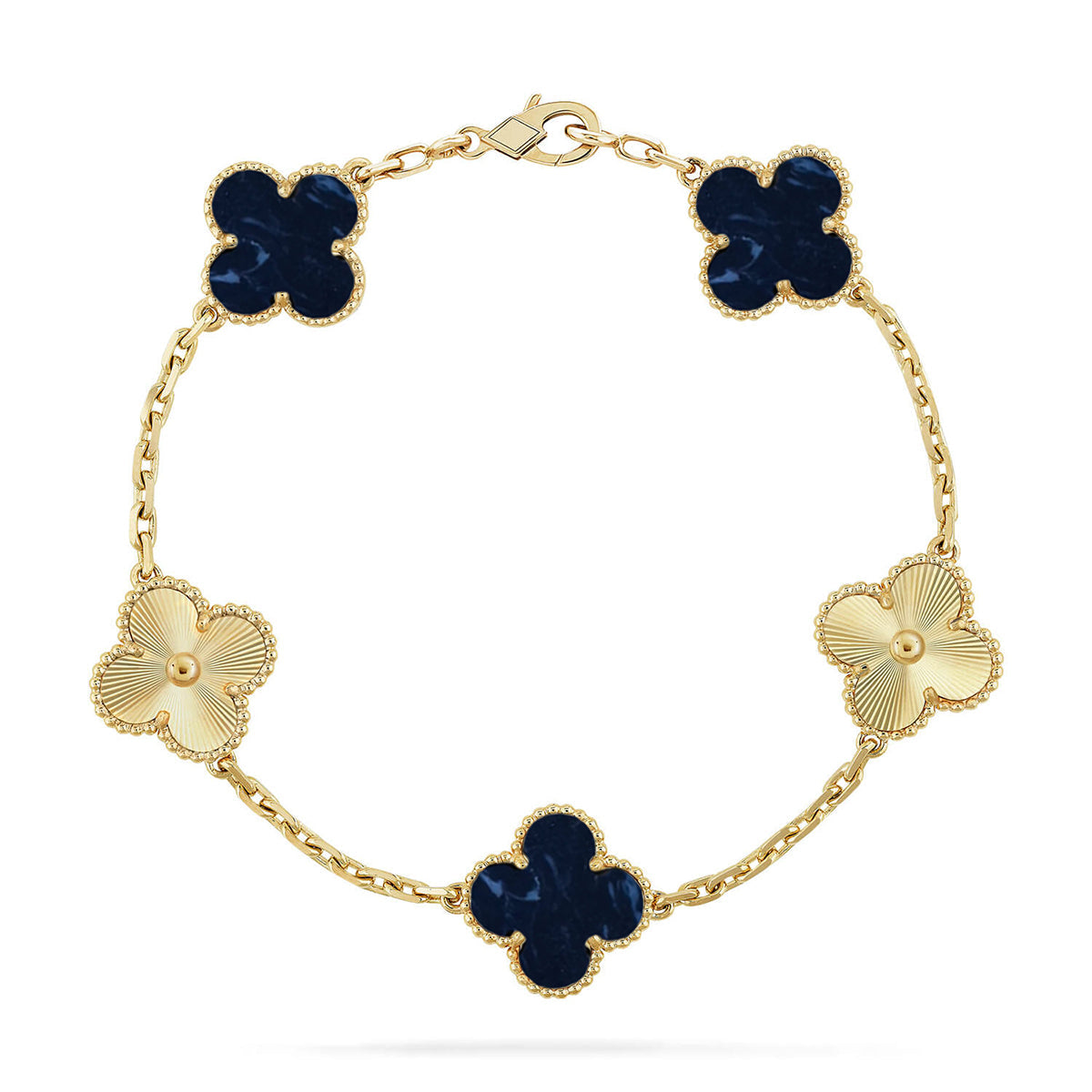 [Eternal Jewelry]CLOVER 5 MOTIF PIETERSITE BRACELET COLLECTION