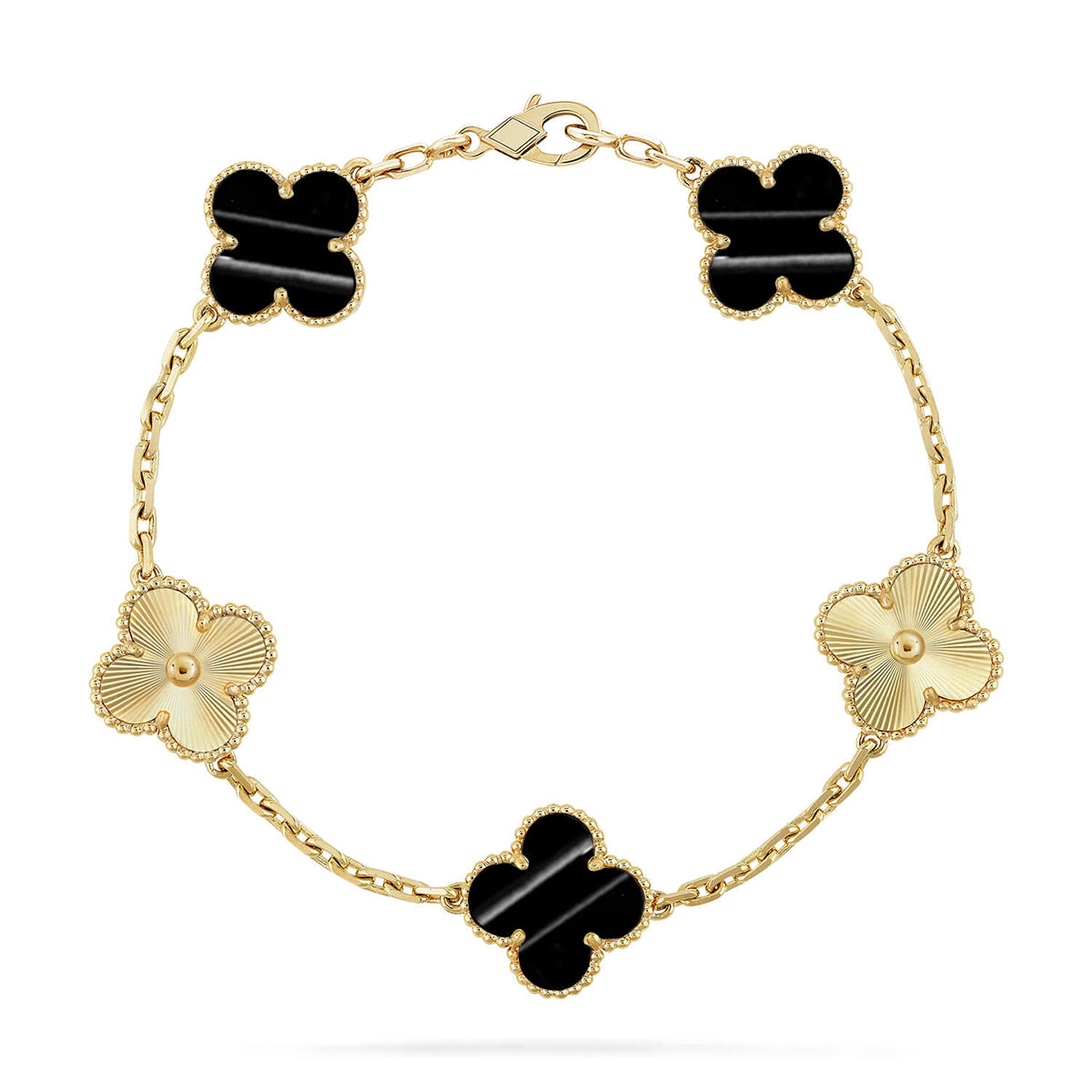 [Eternal Jewelry] CLOVER 5 MOTIF PULSAR STONE BRACELET COLLECTION
