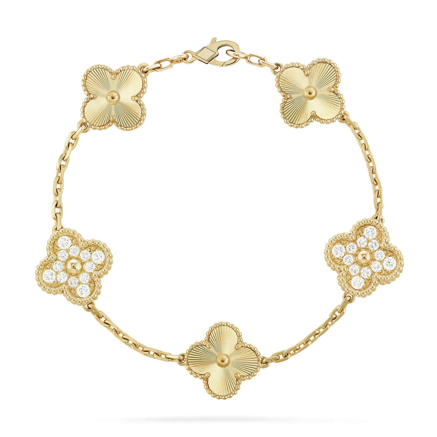 [Eternal Jewelry] CLOVER 5 MOTIF LASER BRACELET COLLECTION