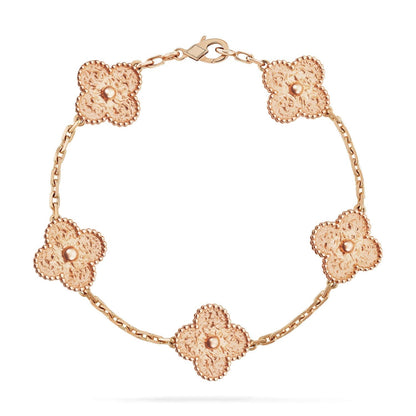 [Eternal Jewelry]CLOVER 5 MOTIFS BRONZING BRACELET