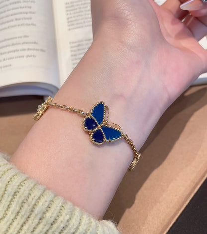 [Eternal jewelry]LUCKY SPRING BUTTERFLY 5 MOTIF BRACELET