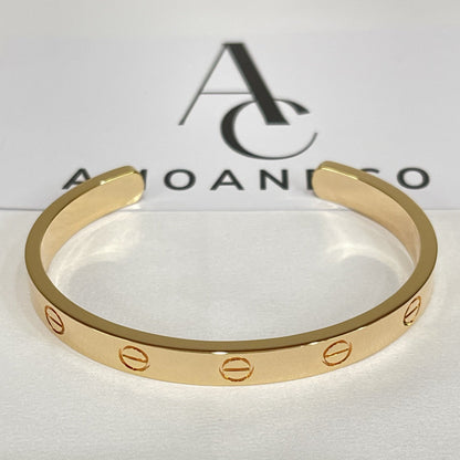 [Eternal Jewelry]LOVE BRACELET 6.1MM OPEN CUFF