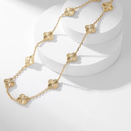 [Eternal Jewelry]CLOVER 10 MOTIFS LASER NECKLACE