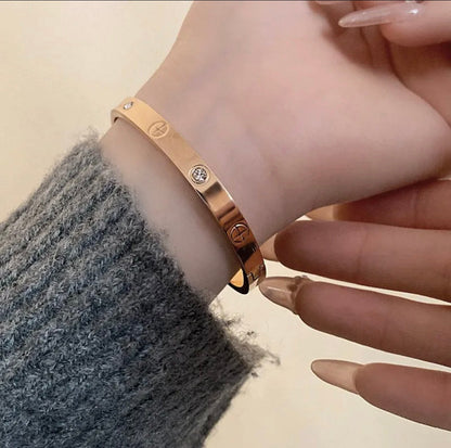 [Eternal jewelry]2026 RAINBOW LOVE BRACELET 6.1MM  10 DIAMONDS
