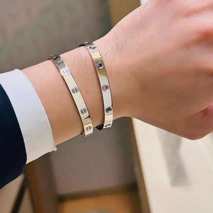 [Eternal jewelry]2026 RAINBOW LOVE BRACELET 6.1MM  10 DIAMONDS