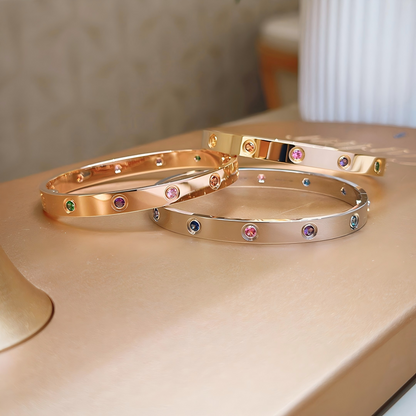 [Eternal jewelry]2026 RAINBOW LOVE BRACELET 6.1MM  10 DIAMONDS
