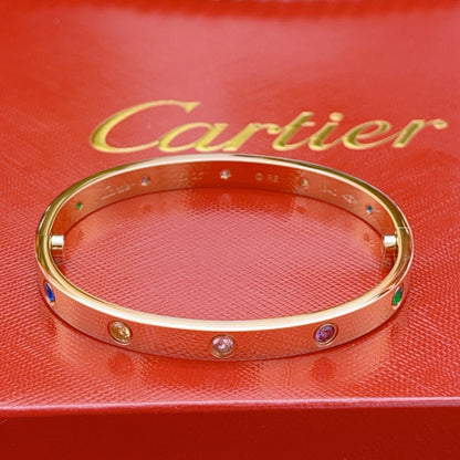 [Eternal jewelry]2026 RAINBOW LOVE BRACELET 6.1MM  10 DIAMONDS