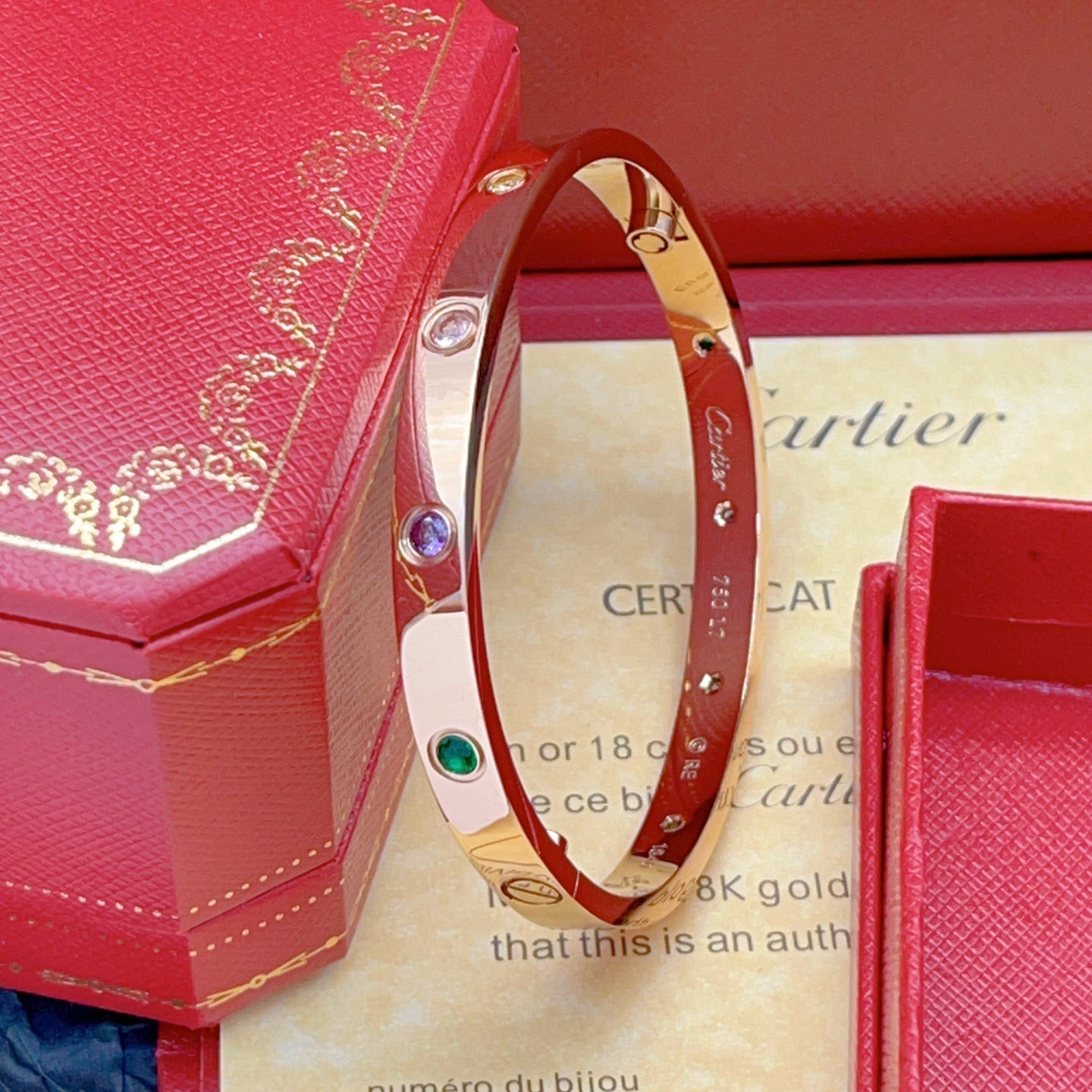 [Eternal jewelry]2026 RAINBOW LOVE BRACELET 6.1MM  10 DIAMONDS