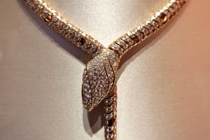 [✨Eternal Jewelry✨]HAUTE COUTURE GOLD SERPENTI NECKLACE