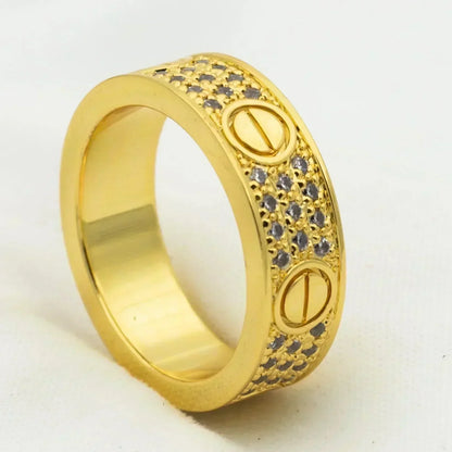 [Eternal Jewelry]LOVE RING 5.5MM DIAMONDS PAVED