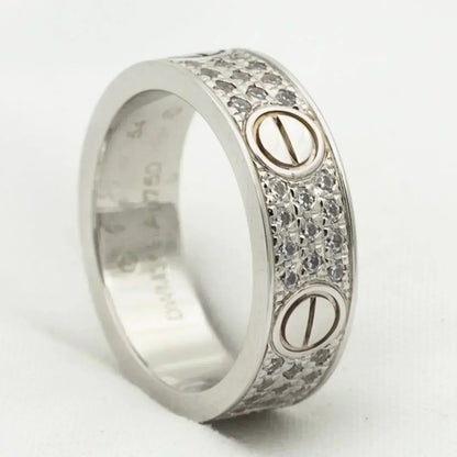 [Eternal Jewelry]LOVE RING 5.5MM DIAMONDS PAVED