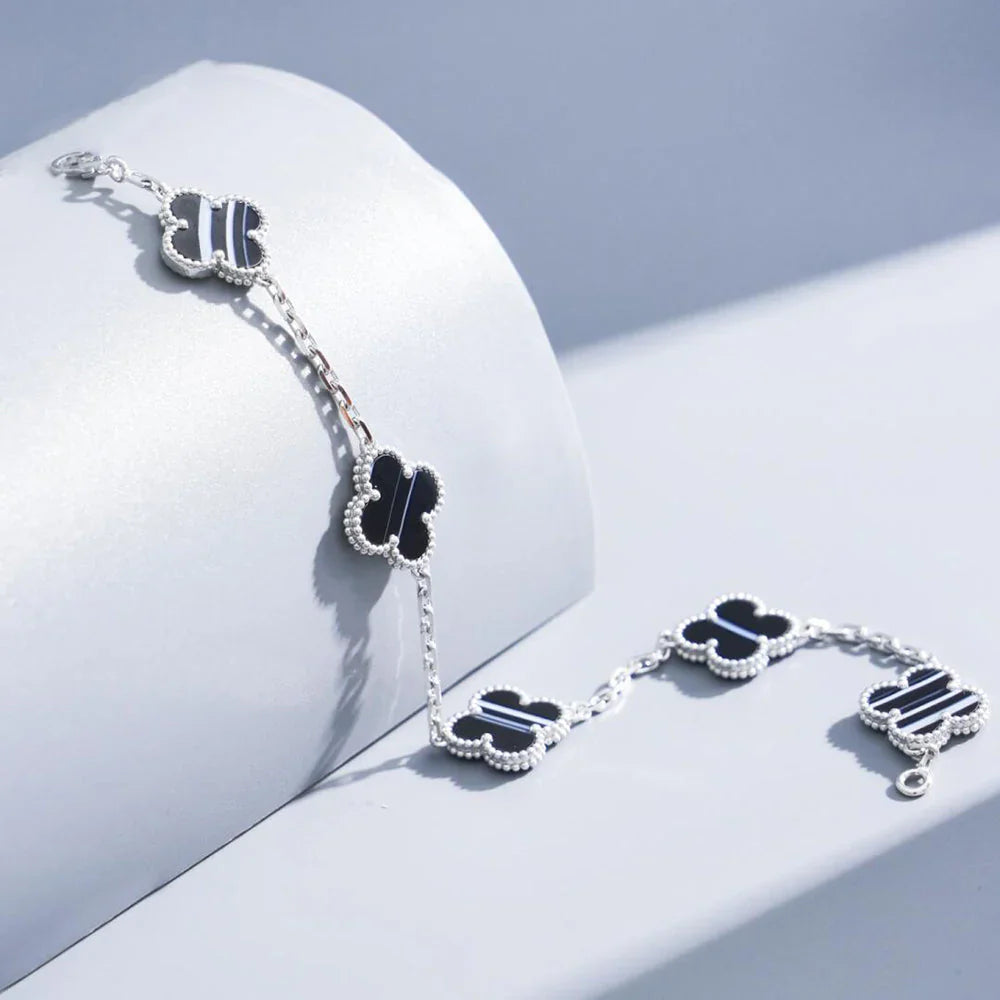[Eternal Jewelry] CLOVER 5 MOTIF PULSAR STONE BRACELET COLLECTION