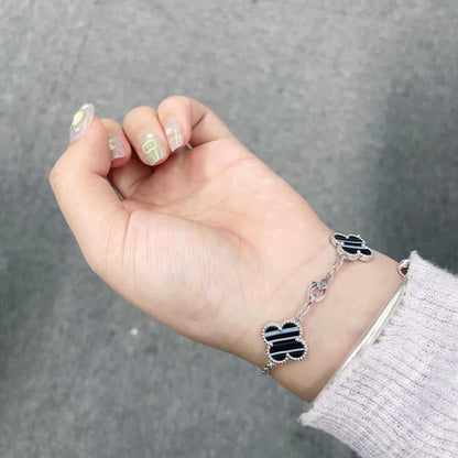 [Eternal Jewelry] CLOVER 5 MOTIF PULSAR STONE BRACELET COLLECTION