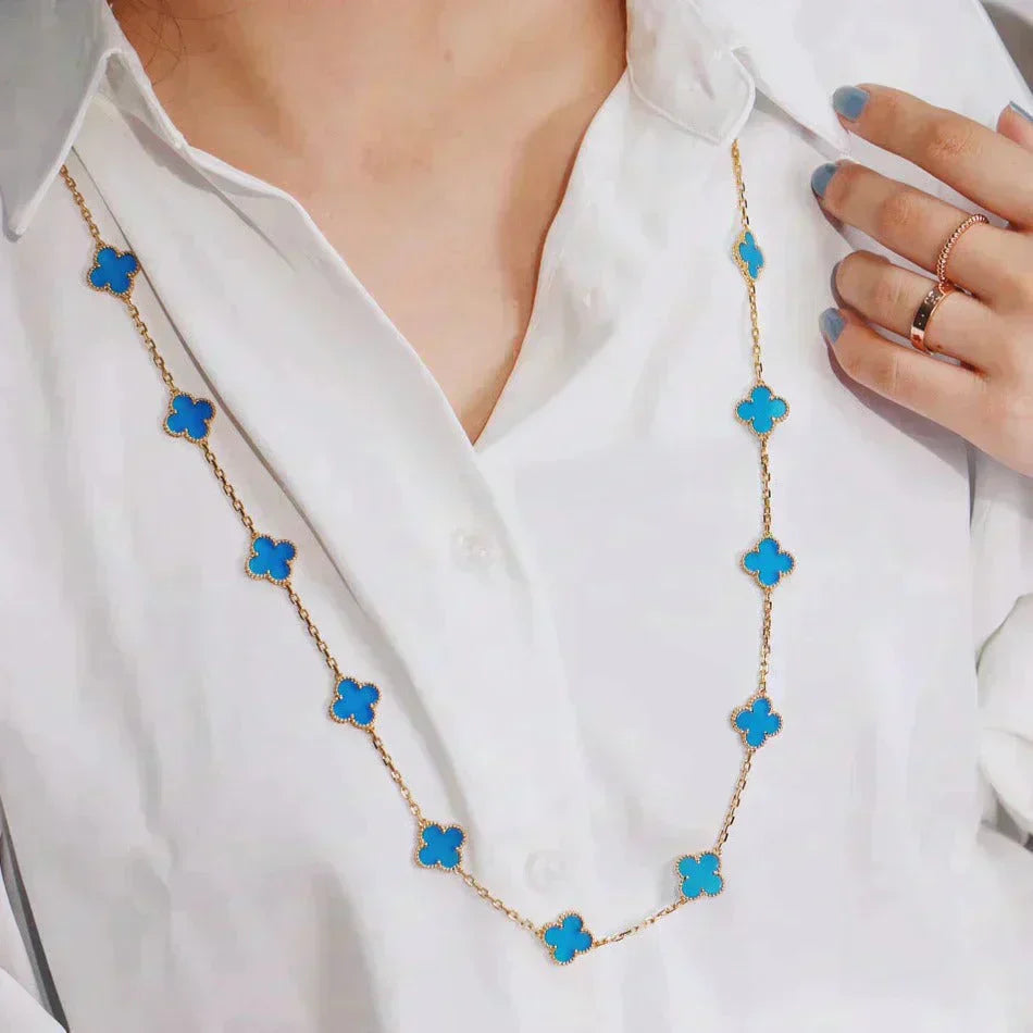 [Eternal Jewelry]CLOVER 20 MOTIFS TURQUOISE GOLD