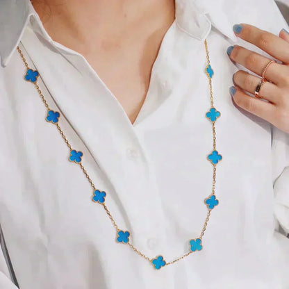 [Eternal Jewelry]CLOVER 20 MOTIFS TURQUOISE GOLD
