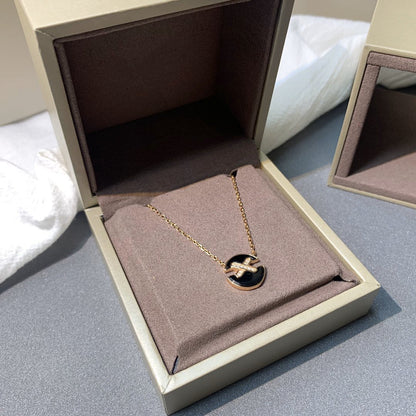 [Eternal Jewelry]JEUX DE PINK GOLD DIAMOND NECKLACE