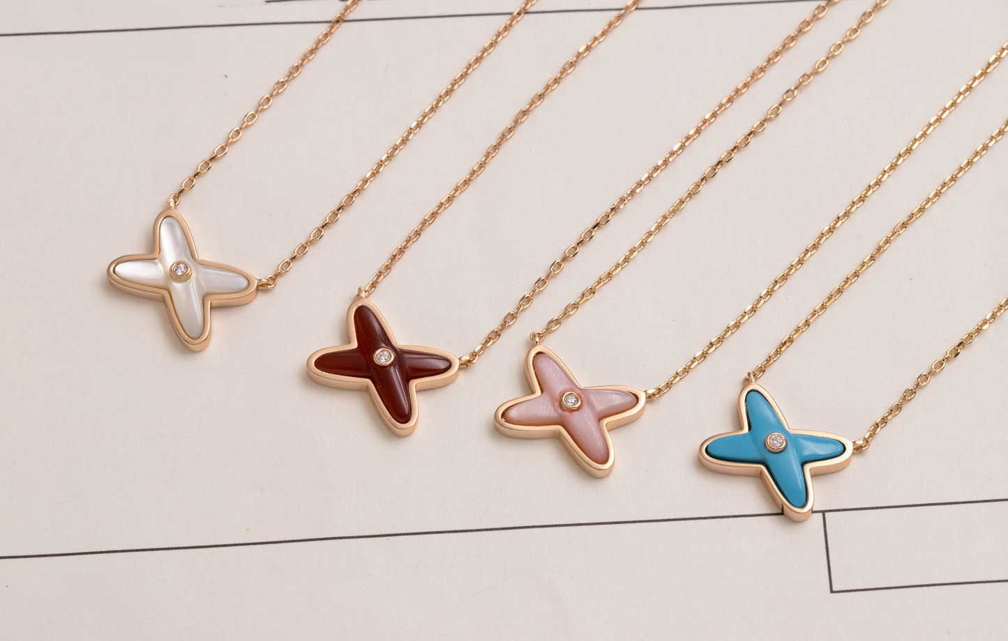 [Eternal Jewelry]JEUX DE NECKLACE 1 DIAMOND