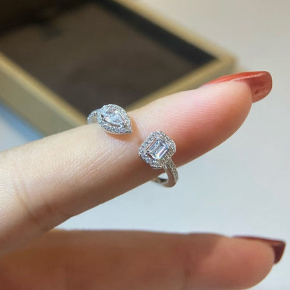 [Eternal jewelry]MY TWIN TOI & MOI SILVER DIAMOND RING