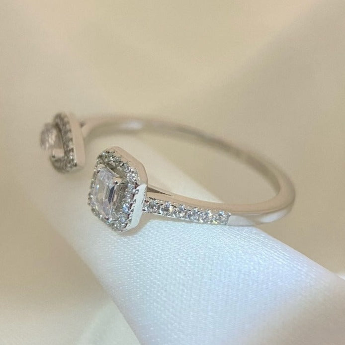 [Eternal jewelry]MY TWIN TOI & MOI SILVER DIAMOND RING