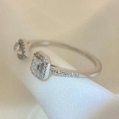 [Eternal jewelry]MY TWIN TOI & MOI SILVER DIAMOND RING