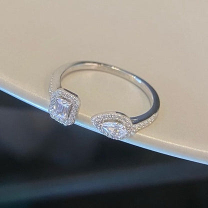 [Eternal jewelry]MY TWIN TOI & MOI SILVER DIAMOND RING