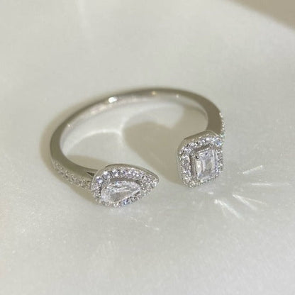 [Eternal jewelry]MY TWIN TOI & MOI SILVER DIAMOND RING
