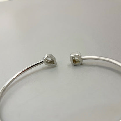 [Eternal jewelry]JONC FLEX MY TWIN TOI & MOI SILVER DIAMOND BRACELET