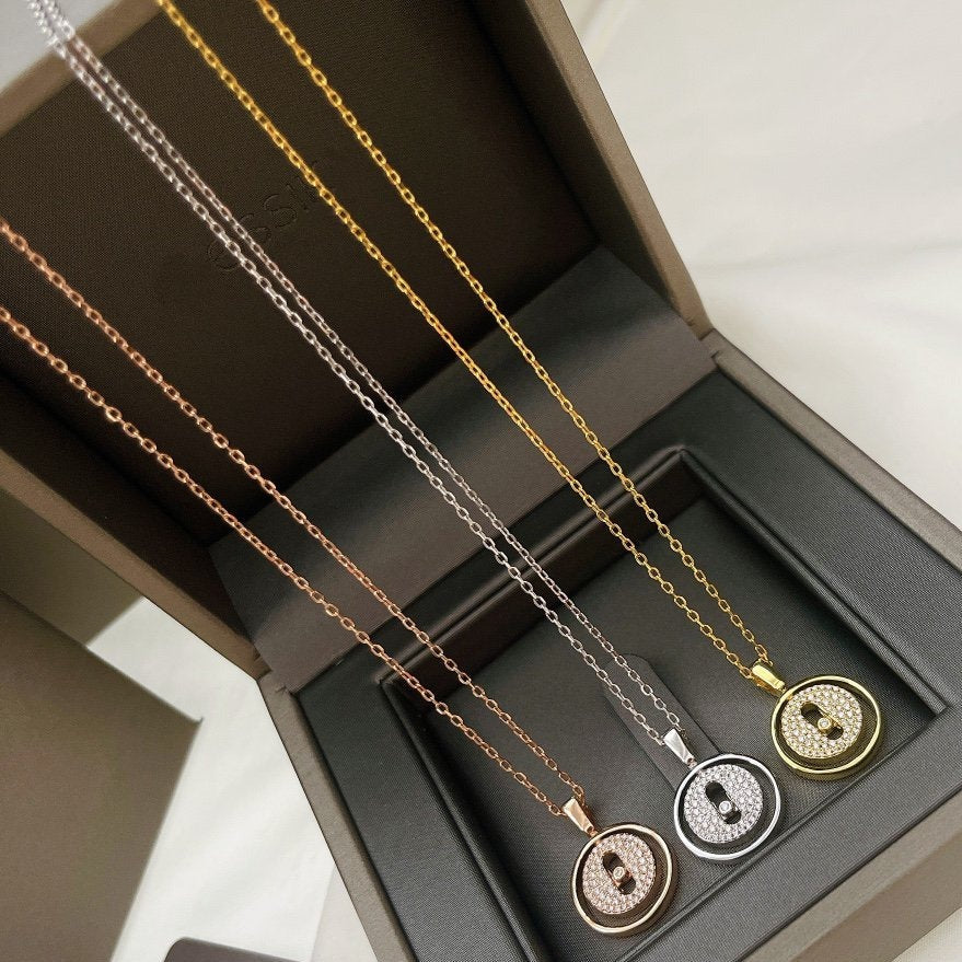 [Eternal jewelry]LUCKY MOVER PM PAVED NECKLACE
