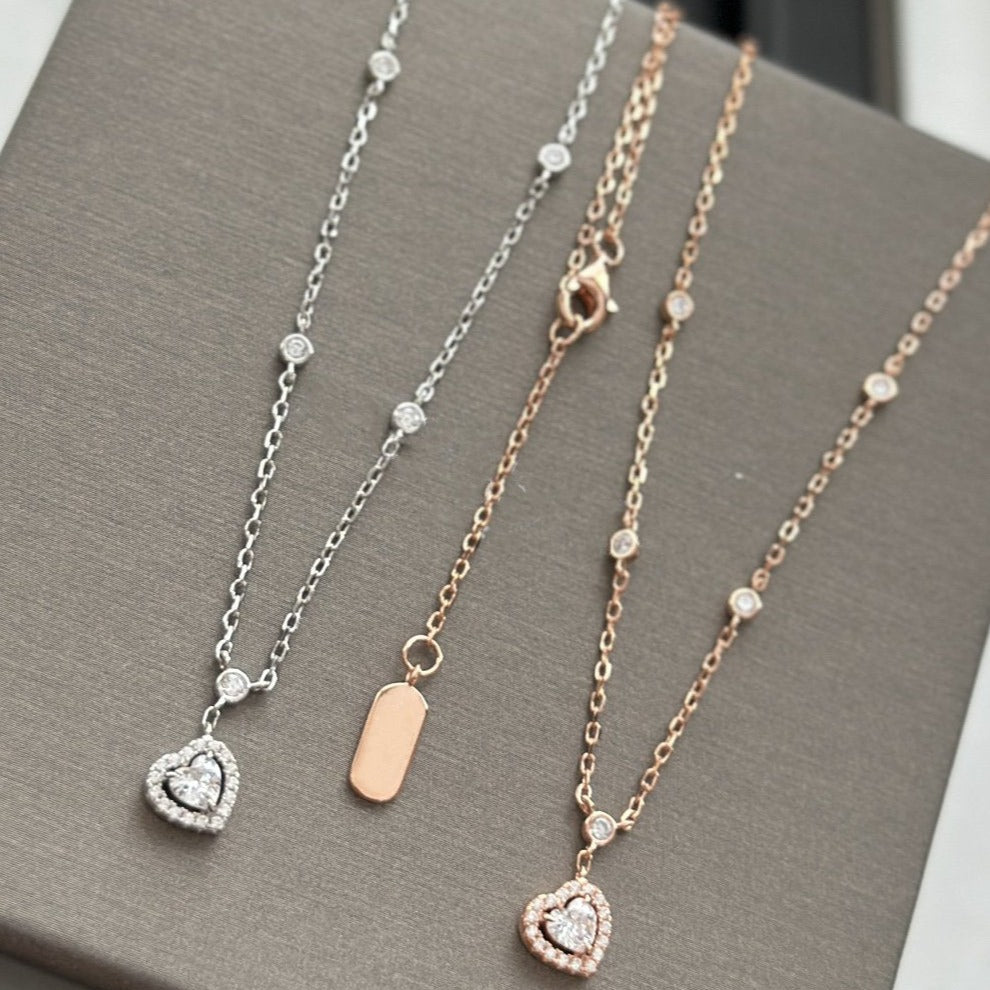 [Eternal jewelry]JOY HEART DIAMOND NECKLACE