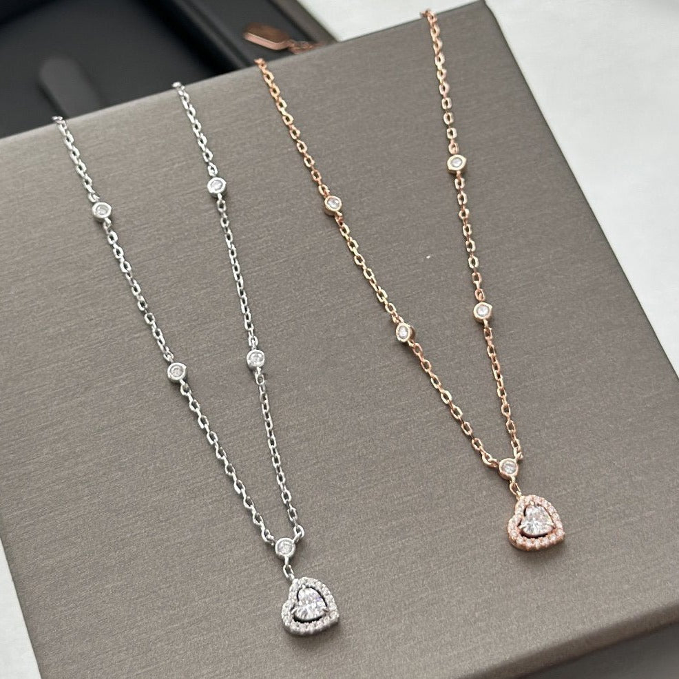 [Eternal jewelry]JOY HEART DIAMOND NECKLACE