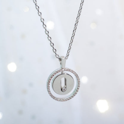 [Eternal jewelry]LUCKY MOVE PM NECKLACE SILVER DIAMOND