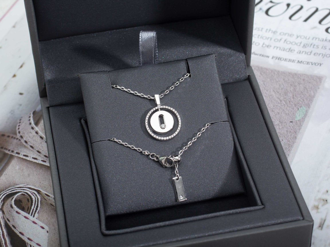 [Eternal jewelry]LUCKY MOVE PM NECKLACE SILVER DIAMOND