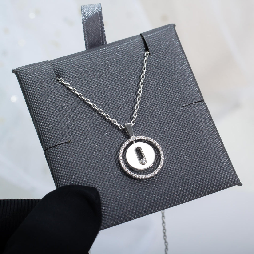 [Eternal jewelry]LUCKY MOVE PM NECKLACE SILVER DIAMOND