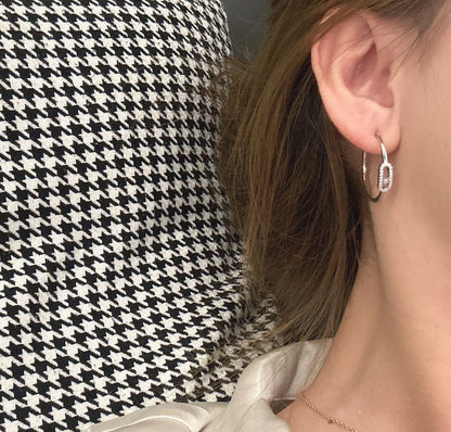 [Eternal jewelry]CREOLES MOVE UNO PM DIAMOND EARRINGS