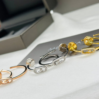 [Eternal jewelry]CREOLES MOVE UNO PM DIAMOND EARRINGS