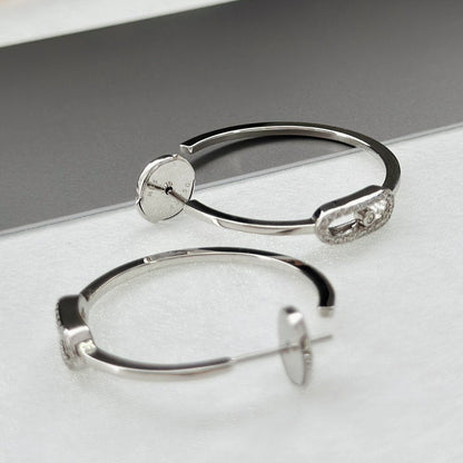 [Eternal jewelry]CREOLES MOVE UNO PM DIAMOND EARRINGS