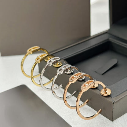 [Eternal jewelry]CREOLES MOVE UNO PM DIAMOND EARRINGS