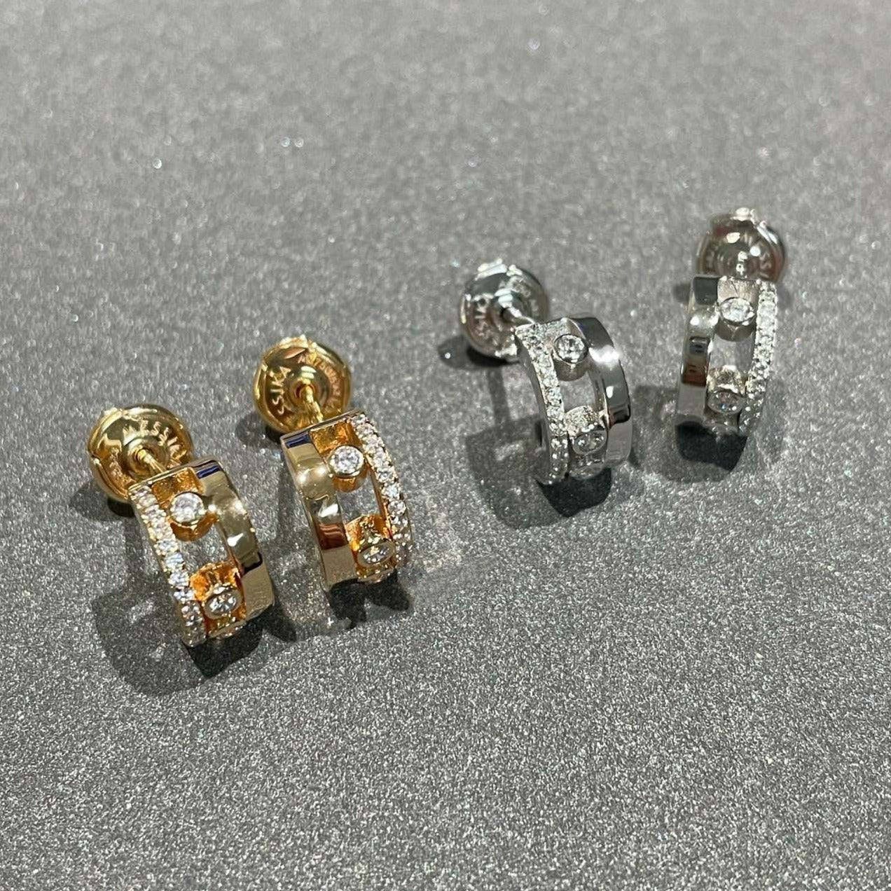 [Eternal jewelry]MOVE ROMANE EARRINGS DIAMOND