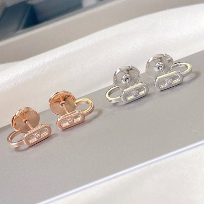 [Eternal jewelry]CREOLES MOVE UNO MINI 1 DIAMOND EARRINGS