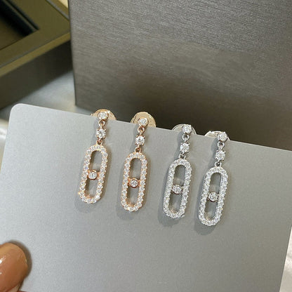 [Eternal jewelry]DORMEUSES MOVE UNO DIAMOND EARRINGS