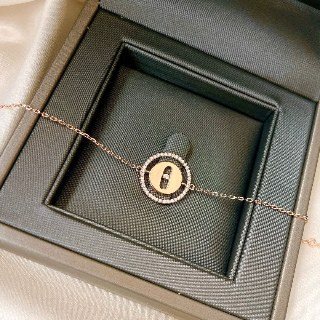 [Eternal jewelry]LUCKY MOVE PAVED DIAMOND BRACELET