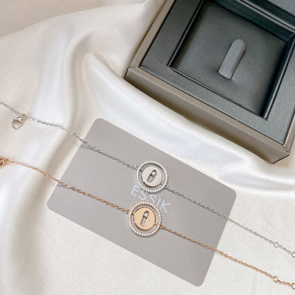 [Eternal jewelry]LUCKY MOVE PAVED DIAMOND BRACELET